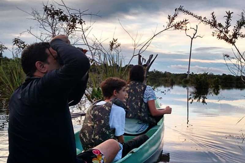 canoeing in the amazon